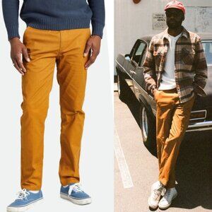 NWT BRIXTON Men's Choice Chino Slim Pant Sz 28 X 32 Golden Brown